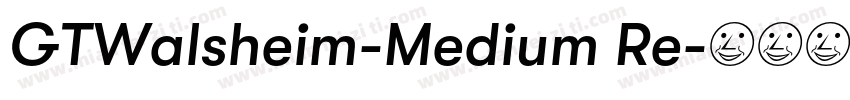GTWalsheim-Medium Re字体转换